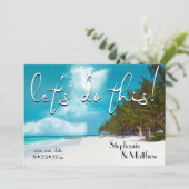 Laten we dit strand gebruiken, behalve de datum kaart (Staand voorkant)