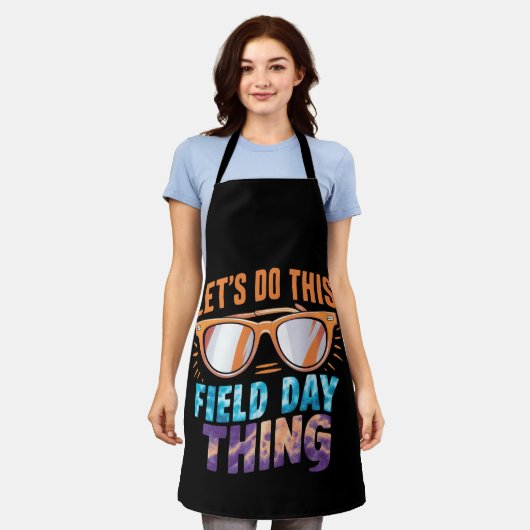 Laten we dit veld dag ding zonnebril leraar doen schort (Gedragen)