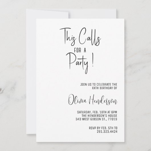 Laten we dit vieren en een feestverjaardag vieren kaart (Voorkant)