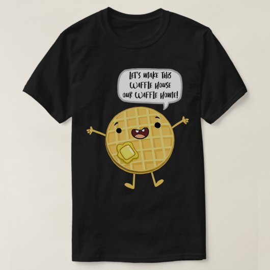 Laten we dit wafelhuis een wafel thuiszomer maken t-shirt (Design voorkant)