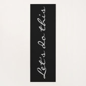 Laten we dit zwarte witte Inspirerend citaat doen Yogamat (Achterkant)