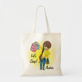 Laten we Diva Girl winkelen! Tote Bag (Voorkant)