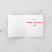 Laten we doen alsof.... Grappige kerstkaart Kaart (Binnen)