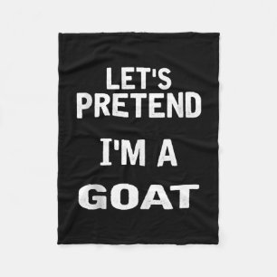 Laten we doen alsof in een geit grappig Halloween Fleece Deken