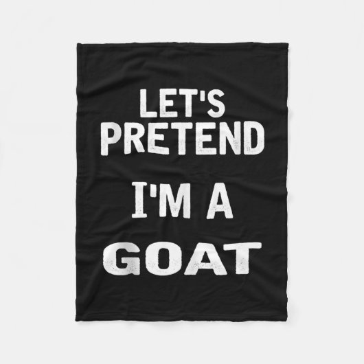 Laten we doen alsof in een geit grappig Halloween Fleece Deken (Voorkant)