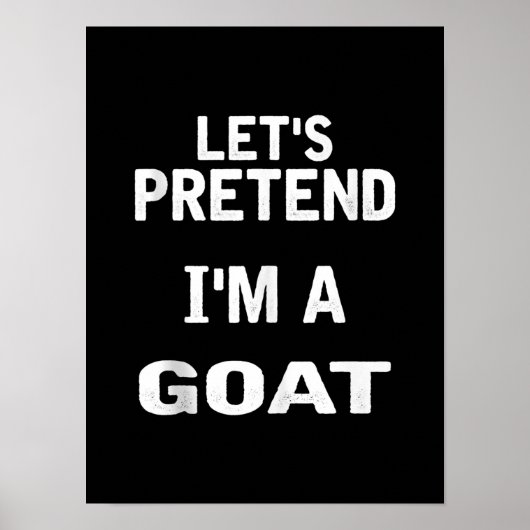 Laten we doen alsof in een geit grappig Halloween  Poster (Voorkant)