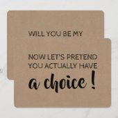 Laten we doen alsof je een keuze hebt grappig brui kaart (Voorkant / Achterkant)