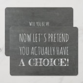 Laten we doen alsof je een keuze hebt grappig brui kaart (Voorkant / Achterkant)