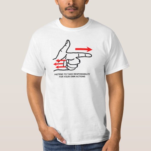 Laten we doen alsof! t-shirt (Voorkant)