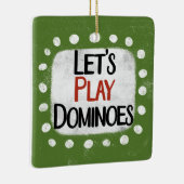 Laten we Dominoes Ornament spelen (Rechts)
