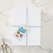 Laten we Dreidel spelen Cadeaulabel (Met Touw)