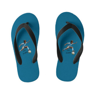 Laten we dribbelen kinder teenslippers
