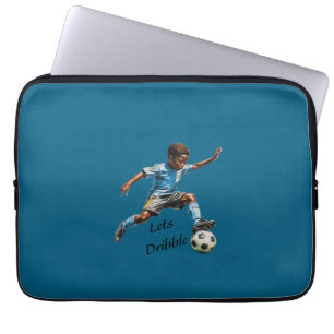 Laten we dribbelen laptop sleeve