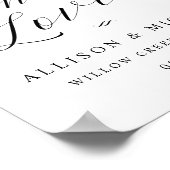 Laten we Drink naar het dinerbord van de Ontvangst Poster (Hoek)