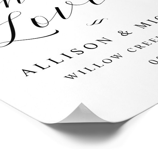 Laten we Drink naar het dinerbord van de Ontvangst Poster (Hoek)