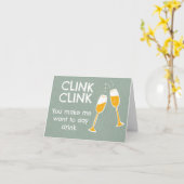 Laten we drink worden kaart (Gele Bloem)