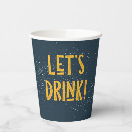 Laten we Drinken Camping Thema partij Cups Papieren Bekers