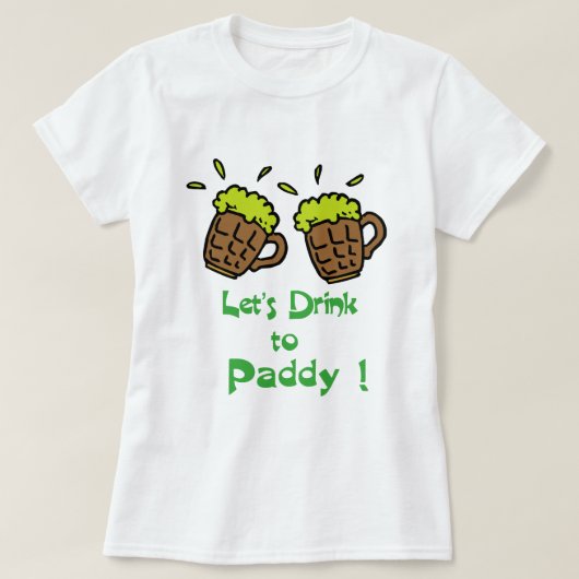 Laten we Drinken... T-shirt (Design voorkant)