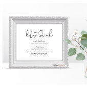 Laten we Drinken, Trouwfeest Bar teken Poster