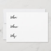 Laten we Drinken! uitnodiging voor volwassen parti (Achterkant)