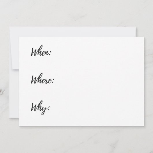 Laten we Drinken! uitnodiging voor volwassen parti (Achterkant)