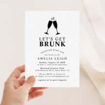 "Laten we dronken worden" Brunch & Drank Bruilofts