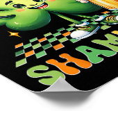 Laten we dronken worden Funny St Patricks Day Sham Poster (Hoek)