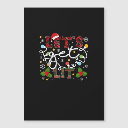 Laten we dronken worden met Kerstman Kerstverlicht (Voorkant)
