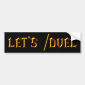 Laten we /Duel Bumpersticker (Voorkant)