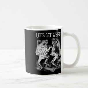Laten we echt raar dansen kikkers vreemde fee koffiemok