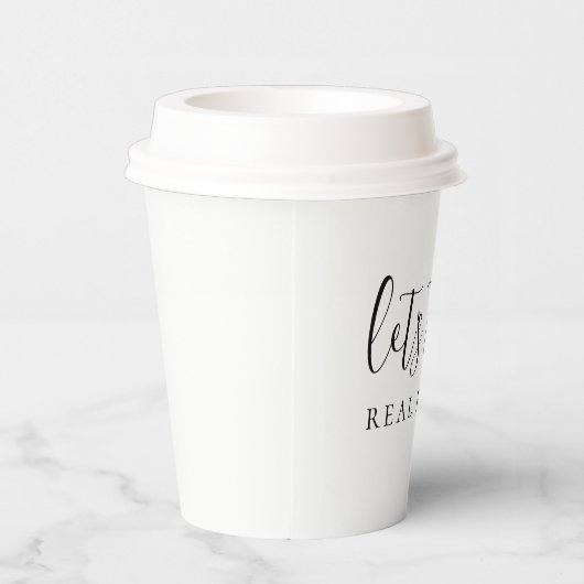 Laten we Echte Estate spreken Papieren Bekers (Rechts)
