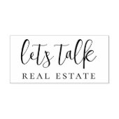 Laten we Echte Estate spreken Zelfinktende Stempel (Design)