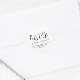 Laten we Echte Informatie van het Contact van het  Ronde Sticker