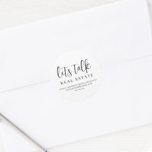 Laten we Echte Informatie van het Contact van het  Ronde Sticker