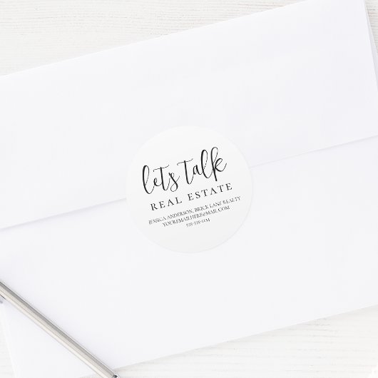 Laten we Echte Informatie van het Contact van het Ronde Sticker