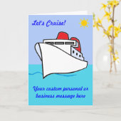 Laten we een aangepaste cruise-kaart maken kaart (Gele Bloem)