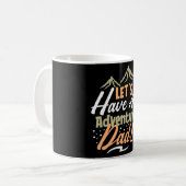 Laten we een avontuurtje pap hebben koffiemok (Voorkant links)