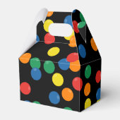 Laten we een bal kleurrijke bal verjaardagsfeestje bedankdoosjes (Achterkant)