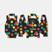 Laten we een bal kleurrijke bal verjaardagsfeestje bedankdoosjes (Uitgevouwen)