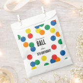 Laten we een bal kleurrijke bal verjaardagsfeestje bedankzakje (Geknipt)