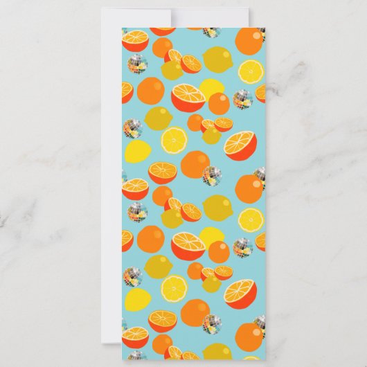 Laten we een bal nemen! Uitnodiging voor disco par (Achterkant)