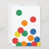 Laten we een Ball Kids verjaardagsfeestje thema he Kaart (Achterkant)