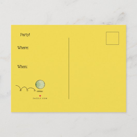 LATEN WE EEN BALL PARTIJ HEBBEN, DOOR Slipperywind Aankondigingskaart (Achterkant)