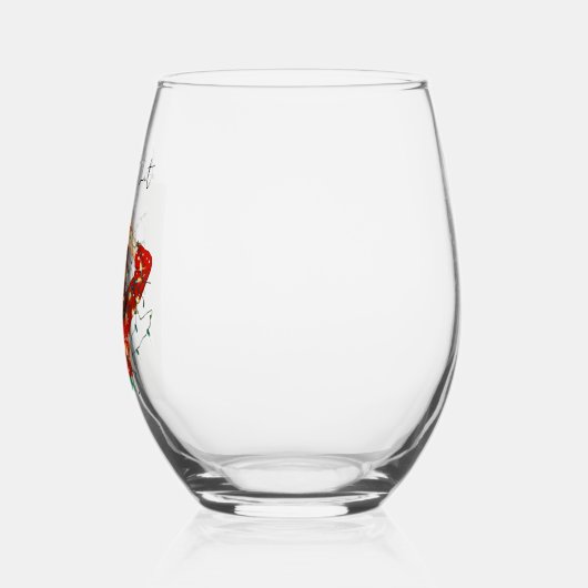 Laten we een beetje grappig wijnglas aansteken wijnglas zonder voet (Links)