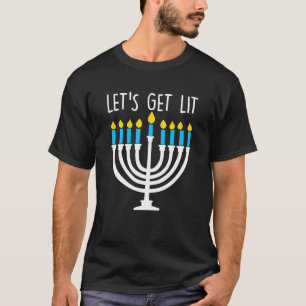 Laten we een beetje grappige Chanoeka-slaap krijge T-shirt