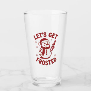 Laten we een bevroren sneeuwmannenbier krijgen Sna Glas