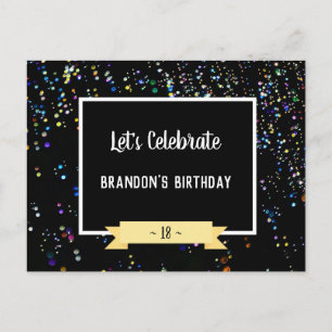 Laten we een 'Birthday Bubbles'-Briefkaart vieren Briefkaart