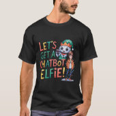 🤖Laten we een chatbot krijgen Elfie Grappige kers T-shirt (Voorkant)