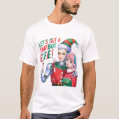 🤖Laten we een chatbot krijgen Elfie Grappige kers T-shirt (Voorkant)