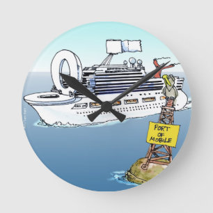 Laten we een cruise maken Funny Gifts T-shirts & K Ronde Klok